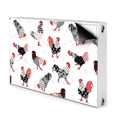 Capa magnética para radiador Geometria do galo