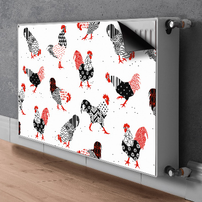 Capa magnética para radiador Geometria do galo