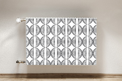 Capa magnética para radiador Padrão de círculos retrô