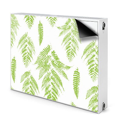 Cobertura magnética para radiador pegadas de samambaia