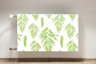 Cobertura magnética para radiador pegadas de samambaia