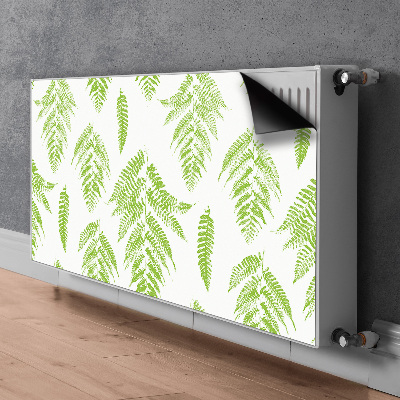 Cobertura magnética para radiador pegadas de samambaia