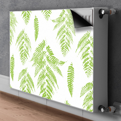 Cobertura magnética para radiador pegadas de samambaia