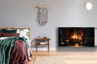 Cobertura magnética para radiador Lareira de inverno