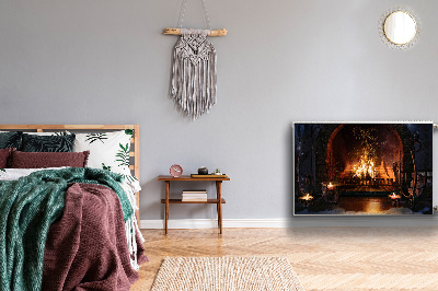 Cobertura magnética para radiador Lareira de inverno