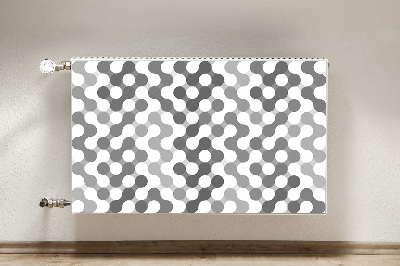 Capa magnética para radiador Rodas cinza e brancas