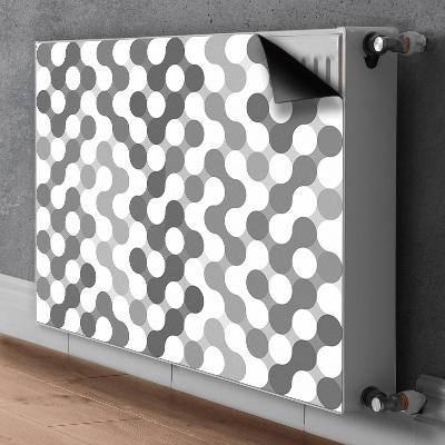 Capa magnética para radiador Rodas cinza e brancas