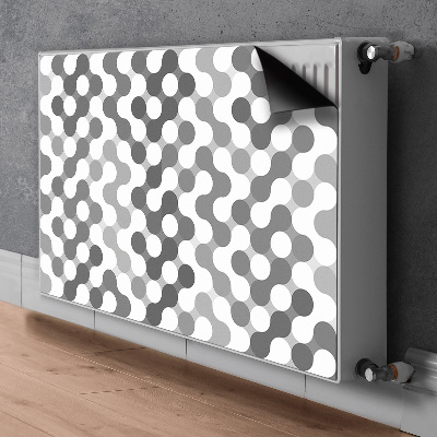 Capa magnética para radiador Rodas cinza e brancas