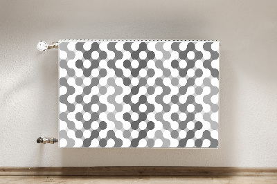 Capa magnética para radiador Rodas cinza e brancas