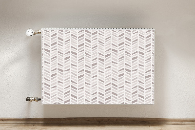 Capa magnética para radiador Geometria espinha de peixe