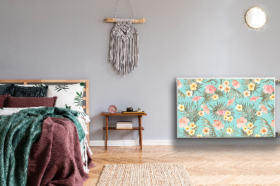 Cobertura magnética para radiador Flores em tons pastel