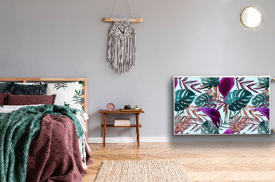 Cobertura magnética para radiador Folhas tropicais