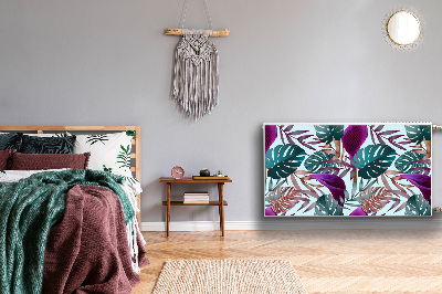 Cobertura magnética para radiador Folhas tropicais