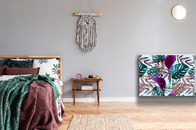 Cobertura magnética para radiador Folhas tropicais