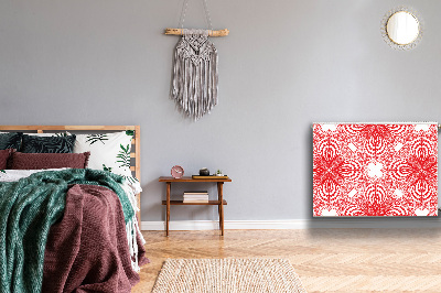 Cobertura magnética para radiador renda vermelha