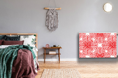 Cobertura magnética para radiador renda vermelha