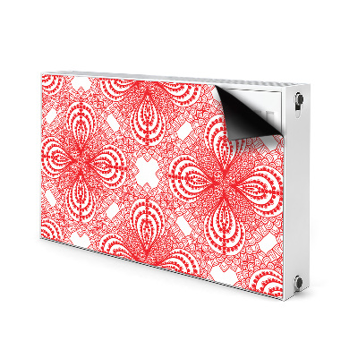 Cobertura magnética para radiador renda vermelha