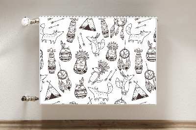 Cobertura magnética para radiador Desenho animado