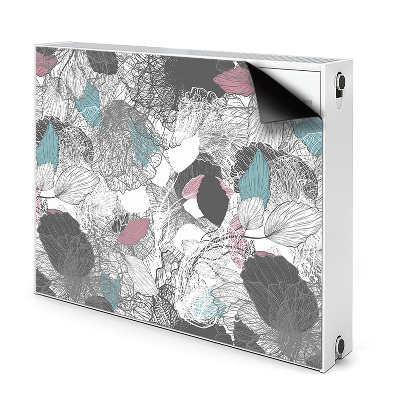 Cobertura magnética para radiador Padrão floral