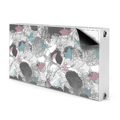 Cobertura magnética para radiador Padrão floral