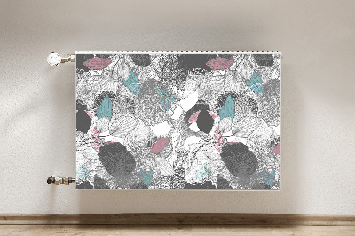 Cobertura magnética para radiador Padrão floral