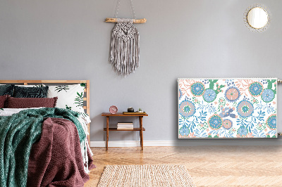 Capa magnética para radiador Flores vintage