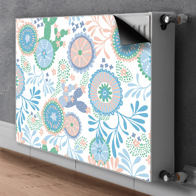 Capa magnética para radiador Flores vintage