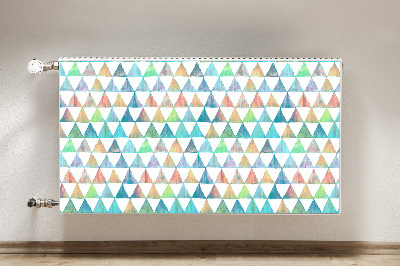 Cobertura magnética para radiador Triângulos geométricos