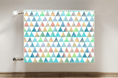 Cobertura magnética para radiador Triângulos geométricos