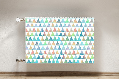 Cobertura magnética para radiador Triângulos geométricos