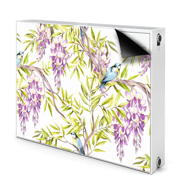 Cobertura magnética para radiador Pássaros em um galho