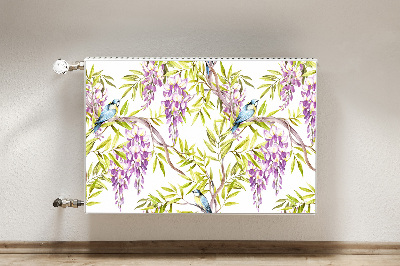 Cobertura magnética para radiador Pássaros em um galho