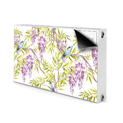 Cobertura magnética para radiador Pássaros em um galho