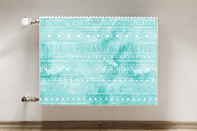 Capa magnética para radiador Turquesa geométrica
