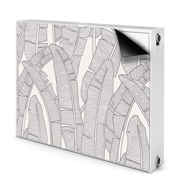 Cobertura magnética para radiador Folhas de bananeira