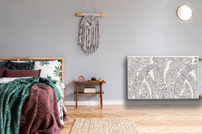 Cobertura magnética para radiador Folhas de bananeira