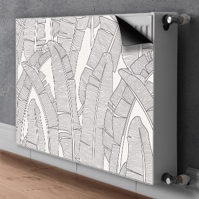 Cobertura magnética para radiador Folhas de bananeira