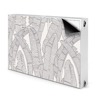 Cobertura magnética para radiador Folhas de bananeira