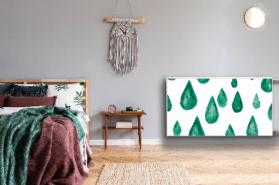 Capa magnética para radiador Gotas de chuva