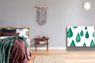 Capa magnética para radiador Gotas de chuva