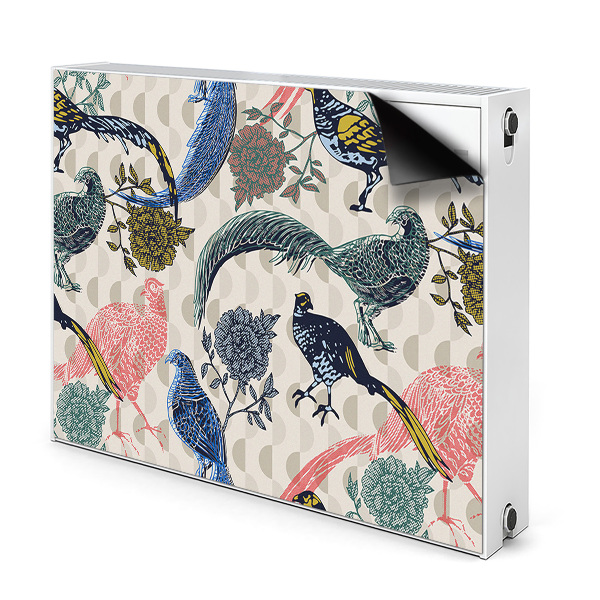 Cobertura magnética para radiador Codornas pintadas