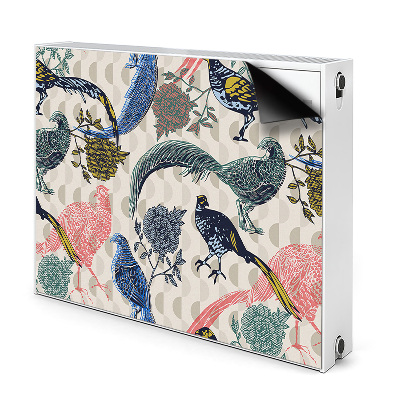 Cobertura magnética para radiador Codornas pintadas