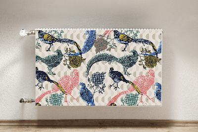 Cobertura magnética para radiador Codornas pintadas