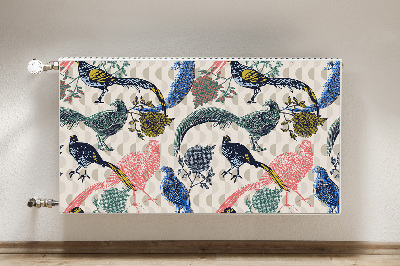 Cobertura magnética para radiador Codornas pintadas