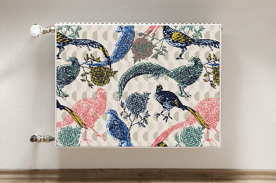 Cobertura magnética para radiador Codornas pintadas