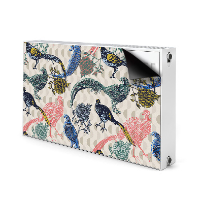 Cobertura magnética para radiador Codornas pintadas