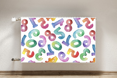 Capa magnética para radiador Letras coloridas