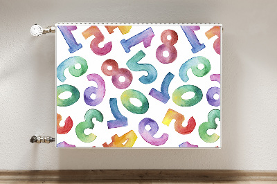 Capa magnética para radiador Letras coloridas