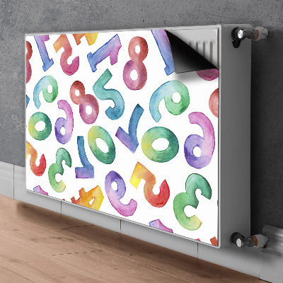 Capa magnética para radiador Letras coloridas