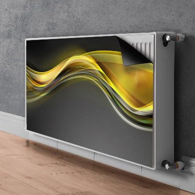 Cobertura magnética para radiador Abstração amarela